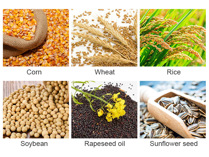 Raw materials for the grain drying tower