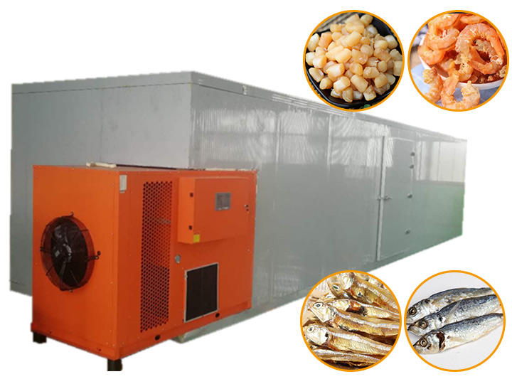 Seafood drying machine