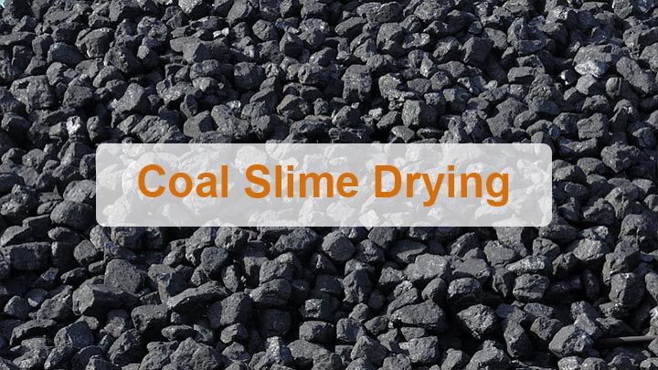 Coal slime drying