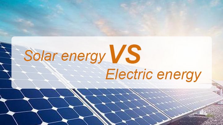 Solar energy vs electric energy