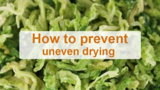 What are the factors that lead to uneven drying?