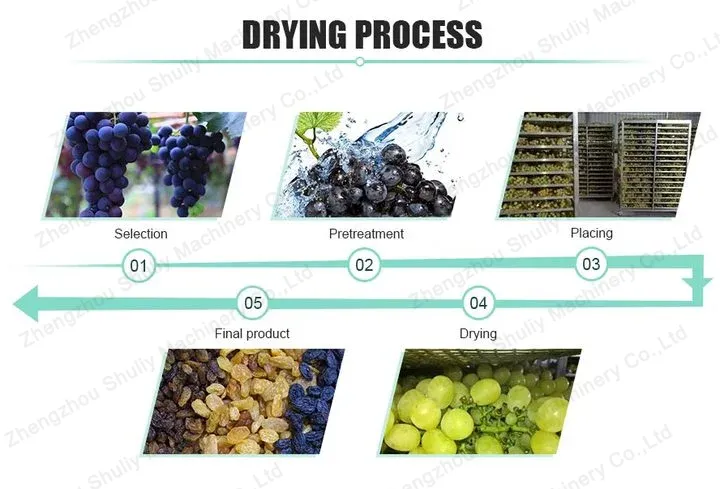 Grape drying process